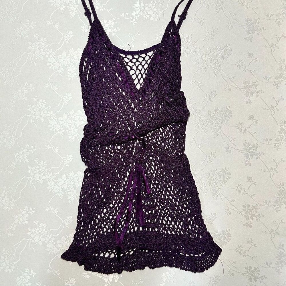 crochet cover up with bow